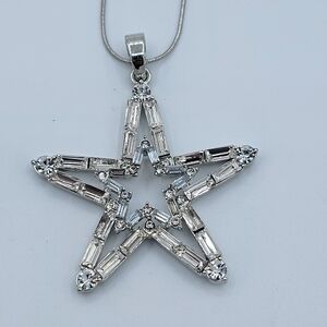 Crystal Star Pendant Necklace #2800